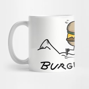 Funny mountaineer burger Mug